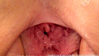 First time homemade video of an amateur skinny teen shows her great ability to shoot a stream of liquid.