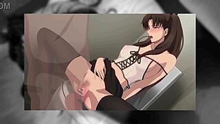Tohsaka Rin in action-packed hentai compilation