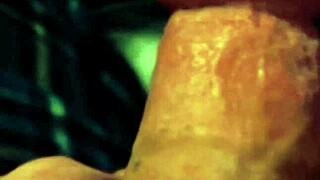Foreskin play leads to a massive mushroom-shaped climax