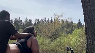 Remi the chubby BBW enjoys a BBC in this amateur video
