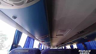 Young passenger caught in the act on school bus