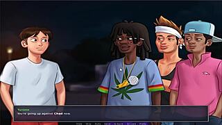 Commented gameplay of a summer-themed hentai game