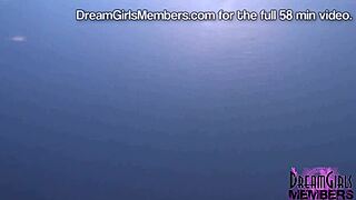 Amateur home video captures girlfriend's first time squirting in the bathroom