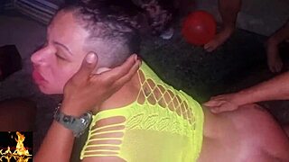 Wild night at my friends' house ends in intense pussy licking