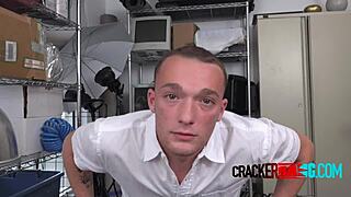 Gay anal sex with a black bull and a white cock in a rough interracial scene