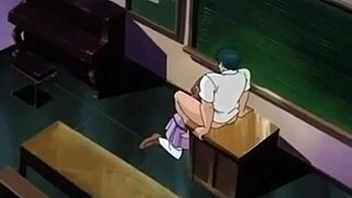 Blackmail and revenge in the form of anal sex in an anime school setting