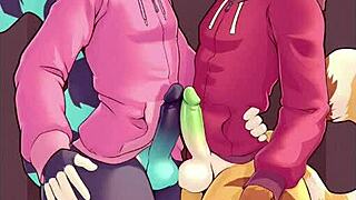 Compilation of gay furs in frottage action