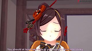 See through Chiori's POV in this 3D cartoon hentai