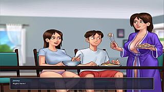 Animated hentai of a Japanese game, Summer time saga unc part 24