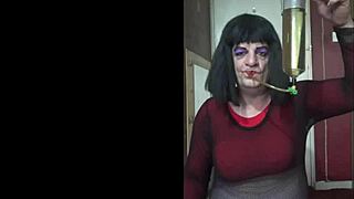 A bisexual crossdresser in action, part 1: amateur homemade video