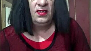 A bisexual crossdresser in action, part 1: amateur homemade video
