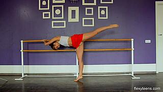 Hot Russian gymnast Yanna strips