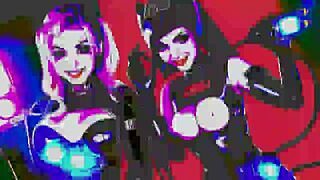 C23 robot prostitutes in a futuristic disco party