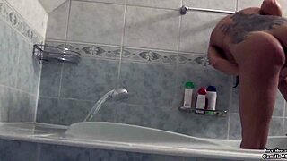 Camilla Moon's solo bathroom scene: a sexy and intimate experience