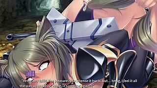 Succubus and demon girl in a five woman encounter in the tavern