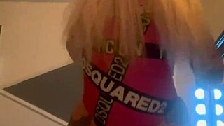 Blonde bombshell moves seductively in this hot video
