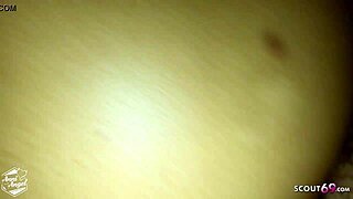 Real homemade footjob action from an amateur German couple