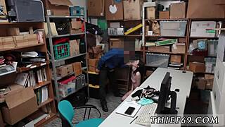 Petite shop girl’s hardcore encounter with a cop on duty