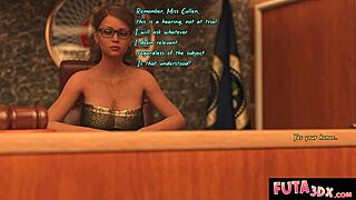 Futa3dx - Courthouse Futa Drama Turns to Hot 3some