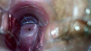 Gay amateur's intense orgasm during a speculum exam