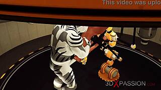 Big tits slave gets fucked hard in 3D porn
