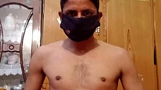 Steamy self-pleasure experience of a hot gay Muslim boy with oil massage