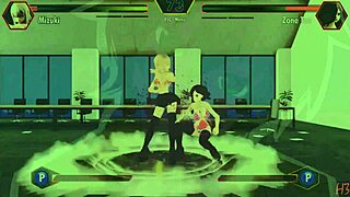 Steamy gameplay of Hintai Fighter game with a side of lust