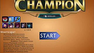 Commented gameplay of League of Legends with animated hentai