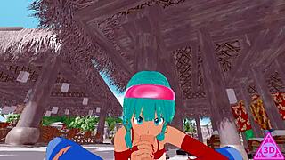 Big-boobed babe gets monster cock in Koikatsu game