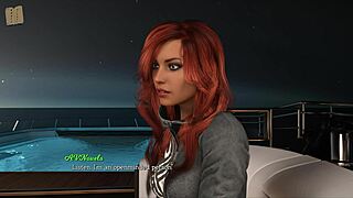 3 person erotic experience in a visual novel game called Leap of Faith 92