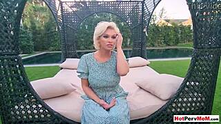Stepmom's outdoor striptease is a taboo pleasure