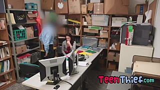Naiome Mae in a shoplifting and sex video in 18HD