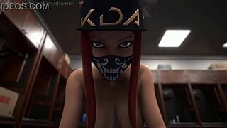 Akali gets fucked backstage at League of Legends event