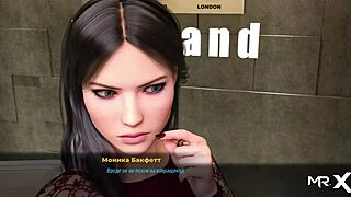 3D animated fingers suck and tease in fashion business-themed game E2-40