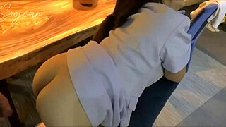 Homemade video of sex with an Asian nurse with a romantic touch