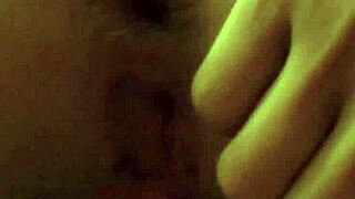 Private homemade video of a blonde beauty fingering and ejaculating