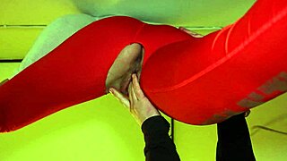 The wife of the neighbor with the big breast seduces in the storage facility