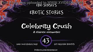 Celebrity crush turned into bold erotic audio for women with intense POV orgasm.