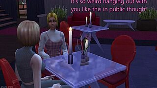 Futanari game with a big ass and a cumshot