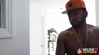 Big black cock drills cougar wife's wet pussy hard