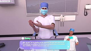 Old MILF gets rubbed to orgasm during gyno exam