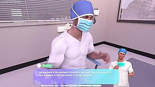 Old MILF gets rubbed to orgasm during gyno exam