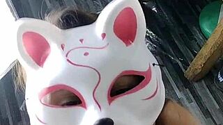 Beautiful Asian girlfriend gives a blowjob with ASMR sounds