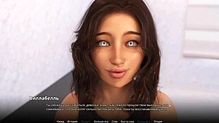 3D animated video of a naughty mom in a porn game
