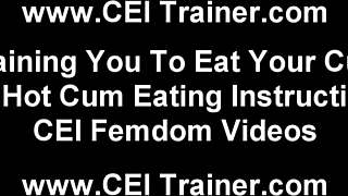Femdom clips: How to swallow cum in BDSM