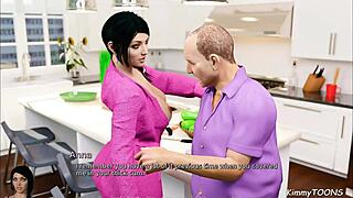 3D animated game of cheating wife and old man