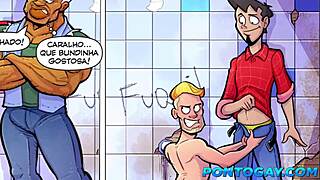 Young boy losing his virginity with a male escort