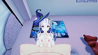 Sakura Shion’s erotic adventure in a hentai game