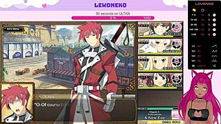 Commented gameplay of Vtuber Lewdneko in Erokegames' Evenicle