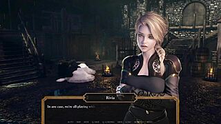 Beautiful woman in animated 3D porn in a castle tower